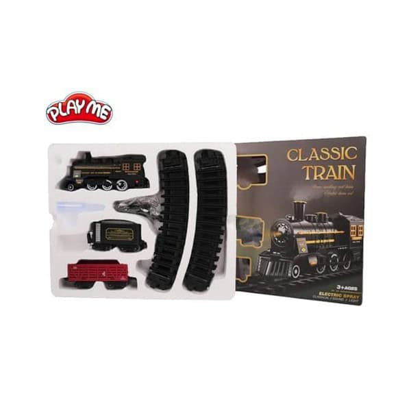 PLAY ME Classic Train Set for Kids Electric Spray Steam Train 1 - LXINDIA.COM