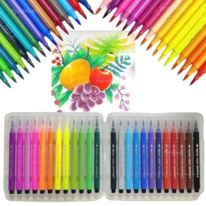 PLUSPOINT 24 Brush sketch Pen Set - LXINDIA.COM