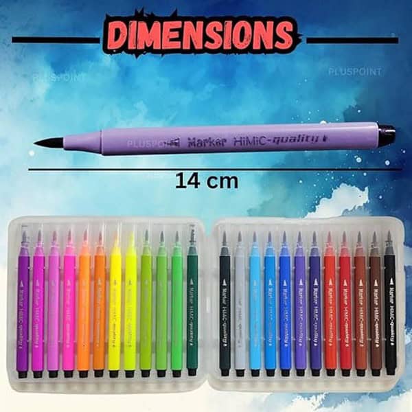 PLUSPOINT 24 Brush sketch Pen Set3 - LXINDIA.COM