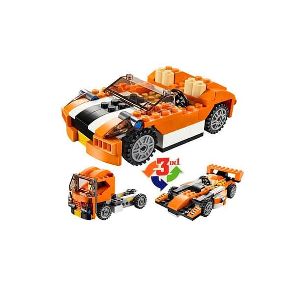 PLUSPOINT 3 in1 Speed Car Building Blocks 1 - LXINDIA.COM