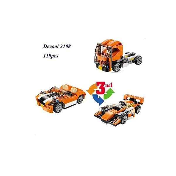 PLUSPOINT 3 in1 Speed Car Building Blocks 3 - LXINDIA.COM