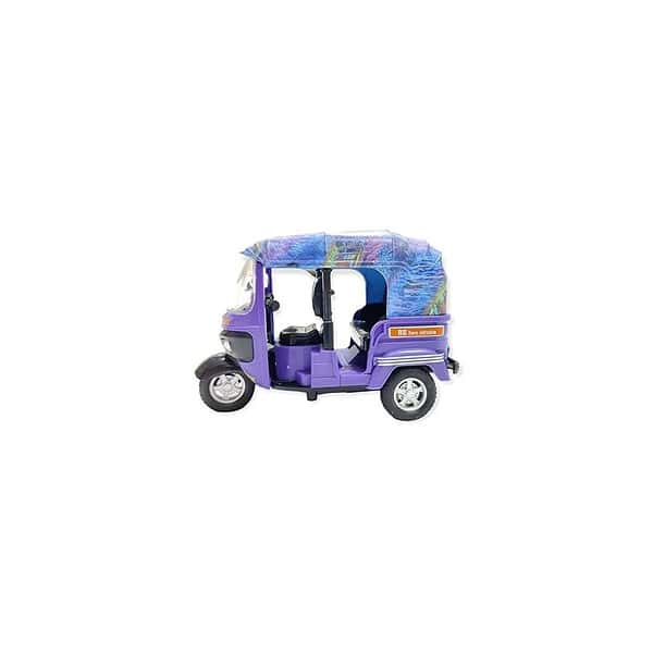 PLUSPOINT Auto Rickshaw Toy with Pull Back Action Purple A - LXINDIA.COM