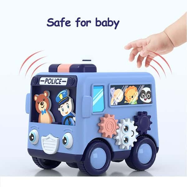 PLUSPOINT Cartoon Bus Toy A - LXINDIA.COM