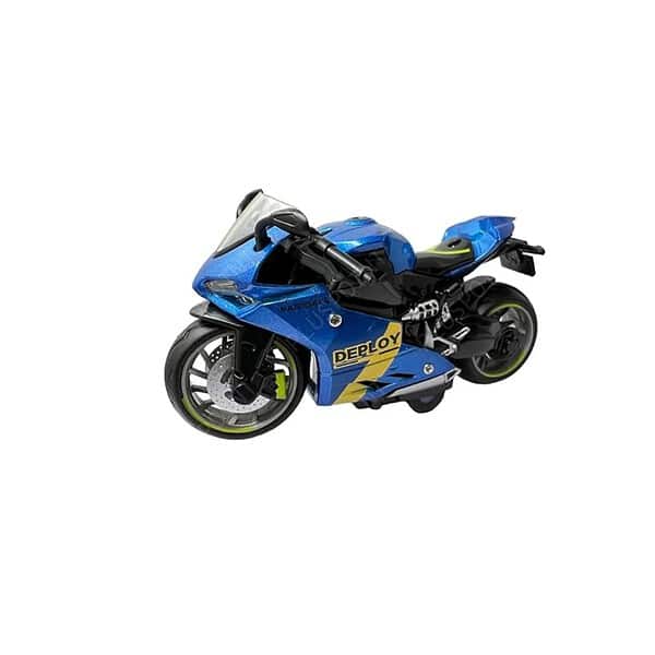 PLUSPOINT Diecast Motorcycle Toy Bike with Lights and Sound PanigaleBlue - LXINDIA.COM