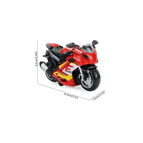 PLUSPOINT Fire Motorcycle Rescue Bike with Light Music B - LXINDIA.COM