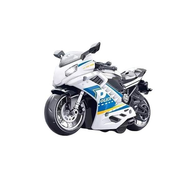 PLUSPOINT Police Motorcycle Rescue Bike with Light and Siren Music - LXINDIA.COM