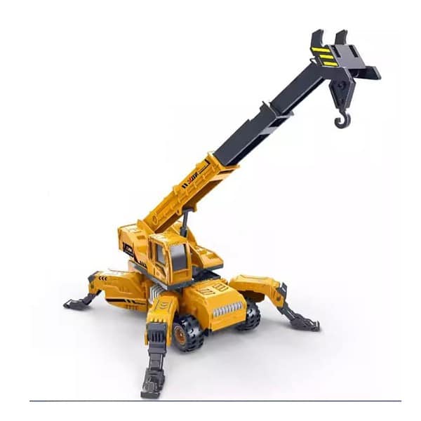 PLUSPOINT Toy Friction Powered Lifting Crane JCB B - LXINDIA.COM