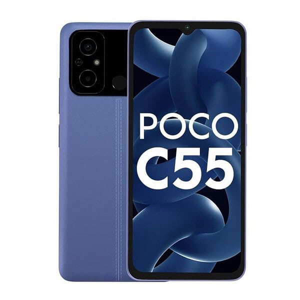 POCO C55 Cool Blue 4GB RAM 64GB Storage - LXINDIA.COM