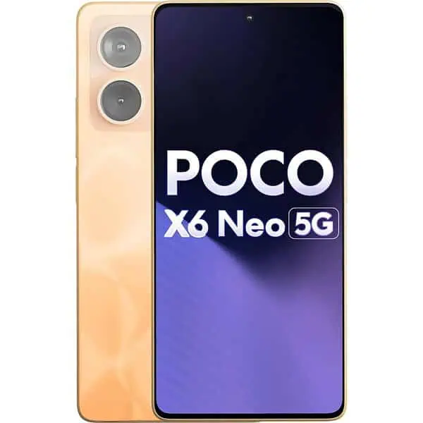 POCO X6 Neo 5G Martian Orange 8GB RAM 128GB Storage - LXINDIA.COM