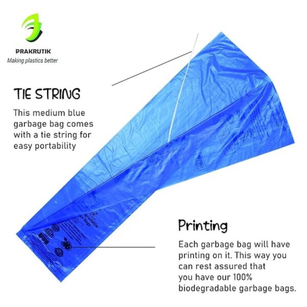 PRAKRUTIK Garbage Bags Blue Large 90 Bags 2 - LXINDIA.COM