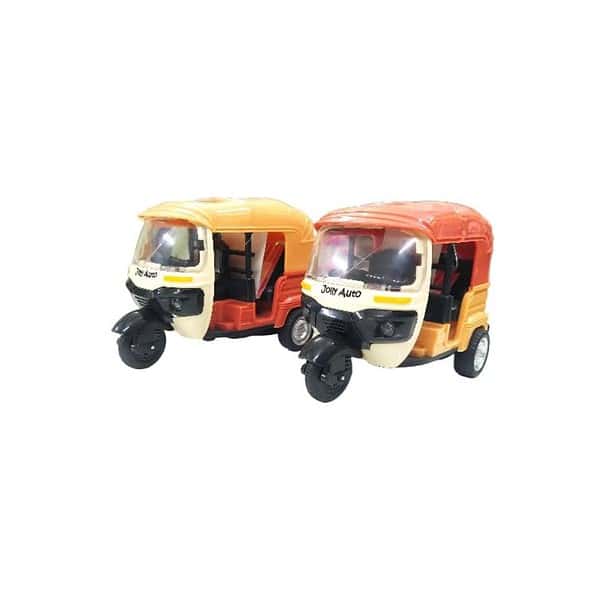 PRATAPSONS Auto Rickshaw Pull Back Action Auto Toy Pack of 2 - LXINDIA.COM