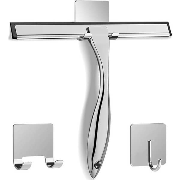 Paghadi Bathroom Shower Glass Squeegee Wiper Silver - LXINDIA.COM