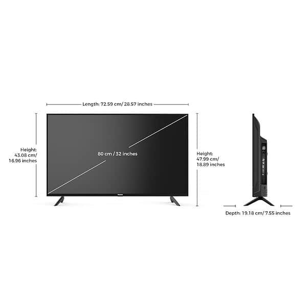 Panasonic 80 cm 32 inches HD LED TV TH32MS660DX Black3 - LXINDIA.COM