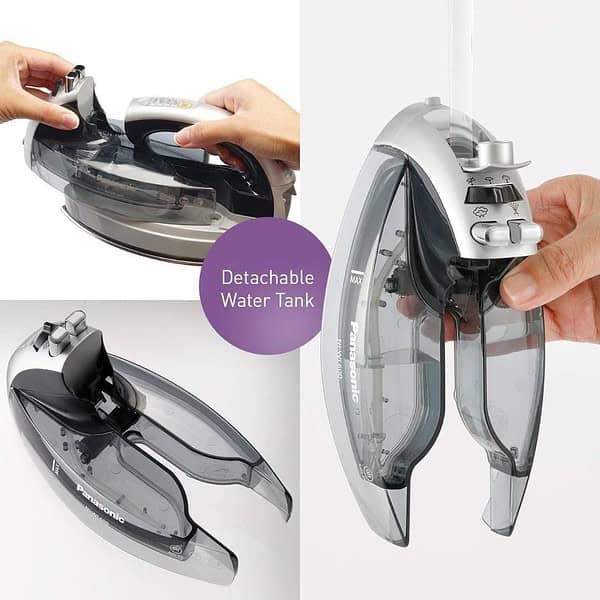 Panasonic Stainless Steel Cordless Multi Directional Iron BlackGrey 1500 Watts1 - LXINDIA.COM