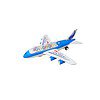 Parteet Air Plane Bus Toy Lights and Sound Battery Operated Plane With Universal Wheel Blue - LXINDIA.COM