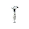 Pearl Shaving Double Edge Butterfly Safety Razor SS 95 Marble white - LXINDIA.COM