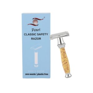 Pearl Shaving Double Edge Butterfly Safety Razor for Men - LXINDIA.COM