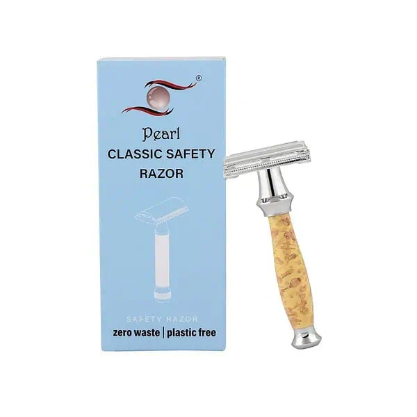 Pearl Shaving Double Edge Butterfly Safety Razor for Men - LXINDIA.COM