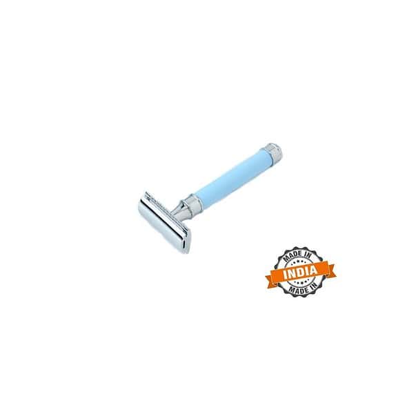 Pearl Shaving Double Edge Safety Razor A 141 Close comb Light Blue A - LXINDIA.COM