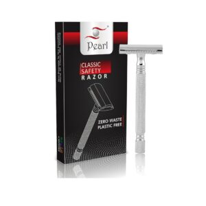 Pearl Shaving Double Edge Safety Razor SS 01 CC CHROME - LXINDIA.COM