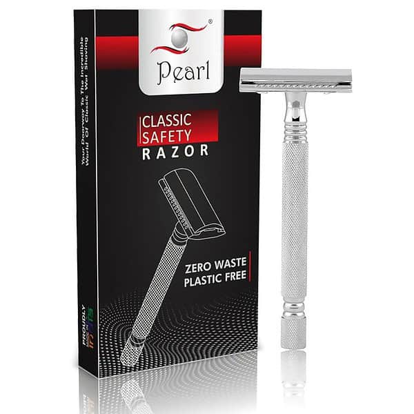 Pearl Shaving Double Edge Safety Razor SS 01 CC CHROME - LXINDIA.COM