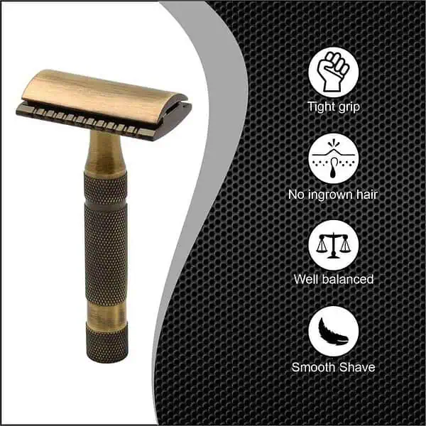 Pearl Shaving Premium Reusable Double Edge Safety Razor2 - LXINDIA.COM