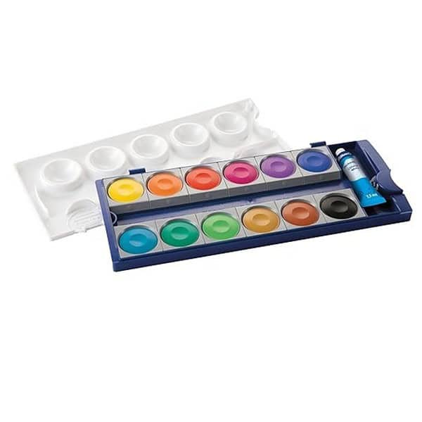 Pelikan Opaque Watercolor Paint Set of 12 Colors Plus Chinese White Tube1 - LXINDIA.COM