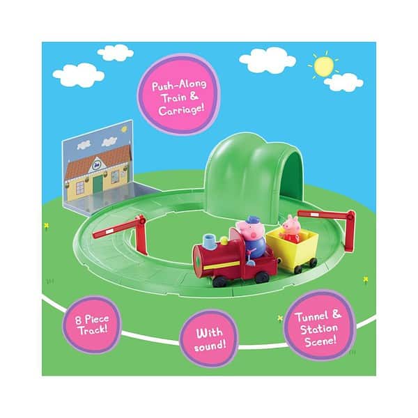 Peppa Pig Grandpa Train and Track Playset 2 - LXINDIA.COM