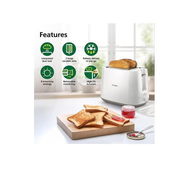 Philips HD258200 Two slice Pop up toaster A - LXINDIA.COM