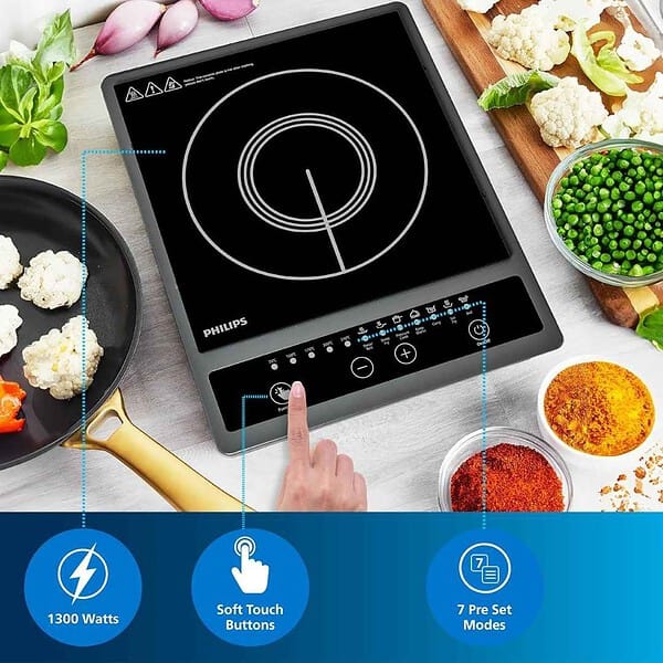 Philips HD4934 00 1300W Induction Cooktop1 - LXINDIA.COM