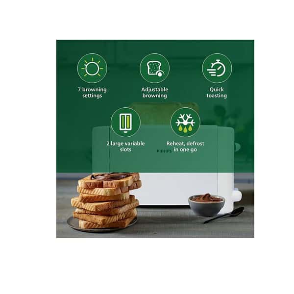 Philips Toaster 2 Slot HD481528 A - LXINDIA.COM