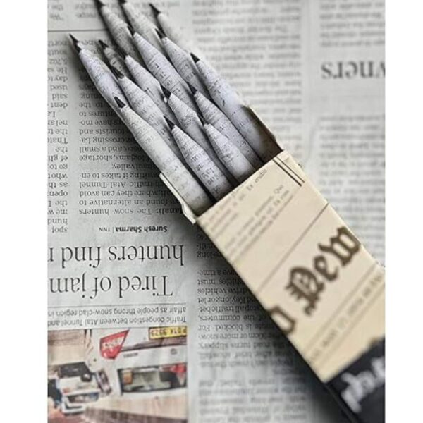 Phutri Crafts Eco Friendly Newpaper Pencils pack of 202 - LXINDIA.COM