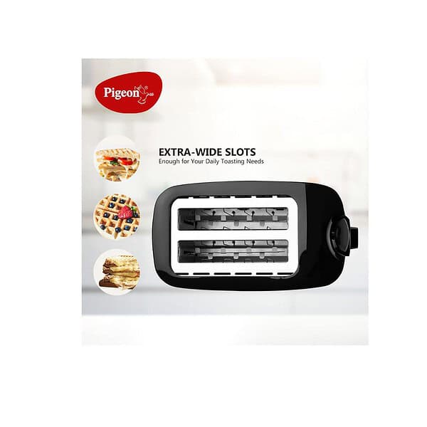 Pigeon by Stovekraft Bread Toaster 750 Watt black a - LXINDIA.COM