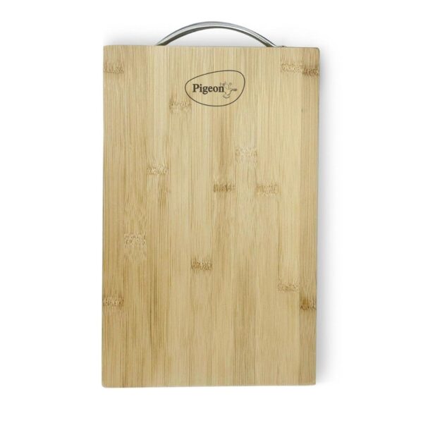 Pigeon by Stovekraft Large Natural Bamboo Wood Chopping Board 34 x 24cm - LXINDIA.COM