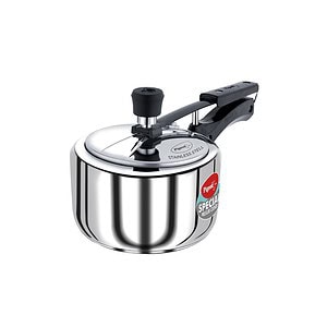 Pigeon by Stovekraft Stainless Steel 2 Litre Pressure Cooker Silver BIS Certified - LXINDIA.COM