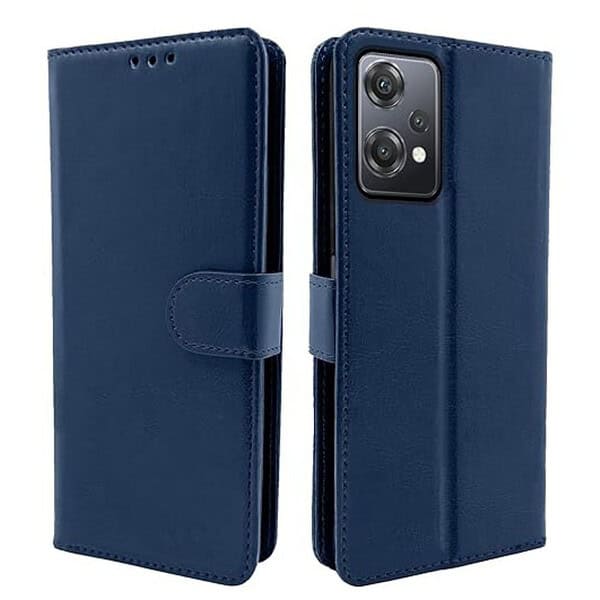 Pikkme Oneplus Nord Ce 2 Lite 5G Flip Case Leather Finish Blue - LXINDIA.COM