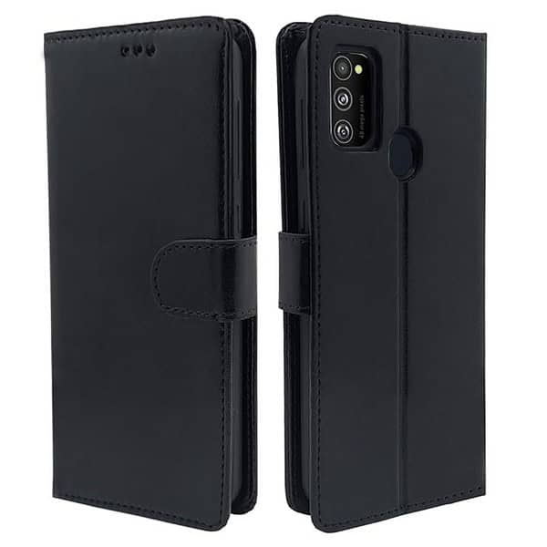 Pikkme Samsung Galaxy M21 2021 M30s M21 Flip Case Black - LXINDIA.COM