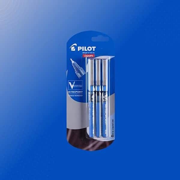 Pilot Hi Tecpoint V5 Extra Fine Point Pure Liquid Ink Roller Ball Pen Blue Ink3 - LXINDIA.COM