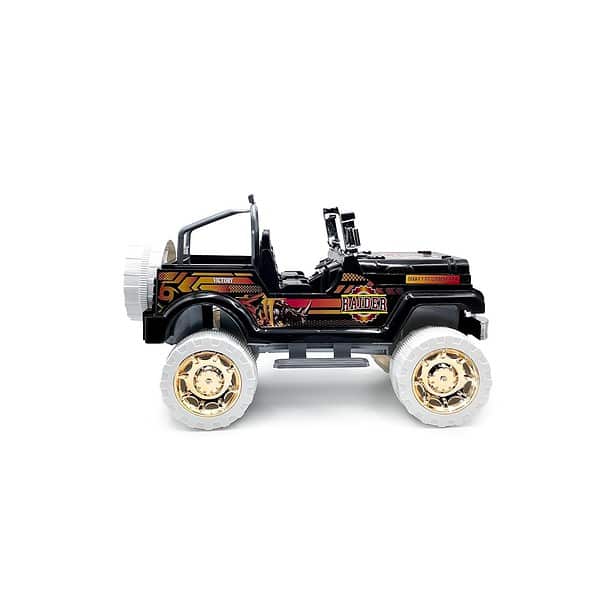 Plastboy Big Size Metallised Raider Jeep Toy Black - LXINDIA.COM