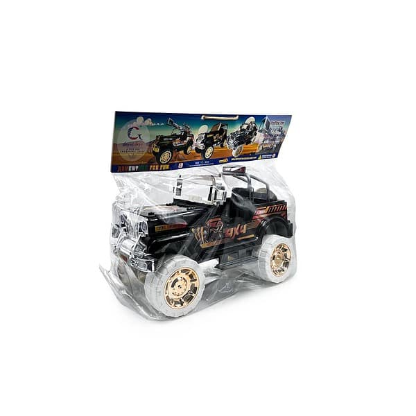 Plastboy Big Size Metallised Raider Jeep Toy Black A - LXINDIA.COM