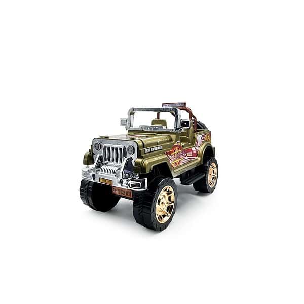 Plastboy Big Size Metallised Raider Jeep Toy Green B - LXINDIA.COM