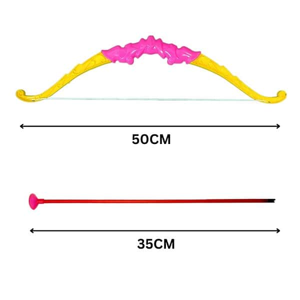 Plastic Archery Bow and 3 Arrow Toy for Kids A - LXINDIA.COM