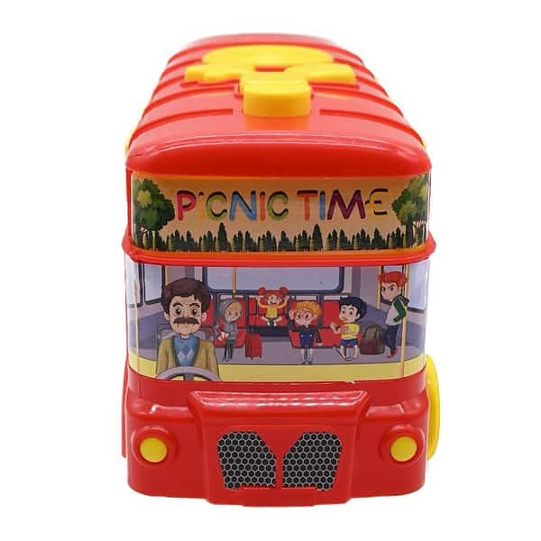 Plastic Non Electric Heavy Duty Stylish Big Size Bus Red - LXINDIA.COM