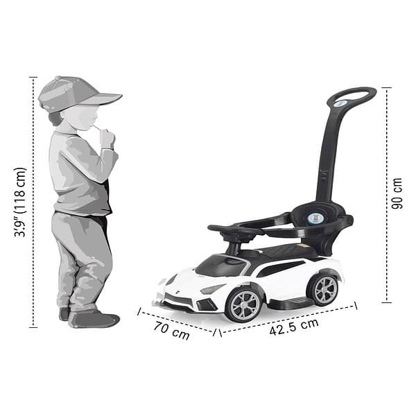 Play Nation 3 in 1 Manual Push Ride on Car A - LXINDIA.COM