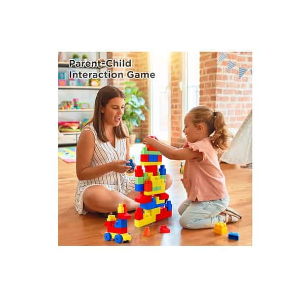 Play Nation Premium 80 Pcs Jumbo Brix Stack Fix Building Block Set - LXINDIA.COM