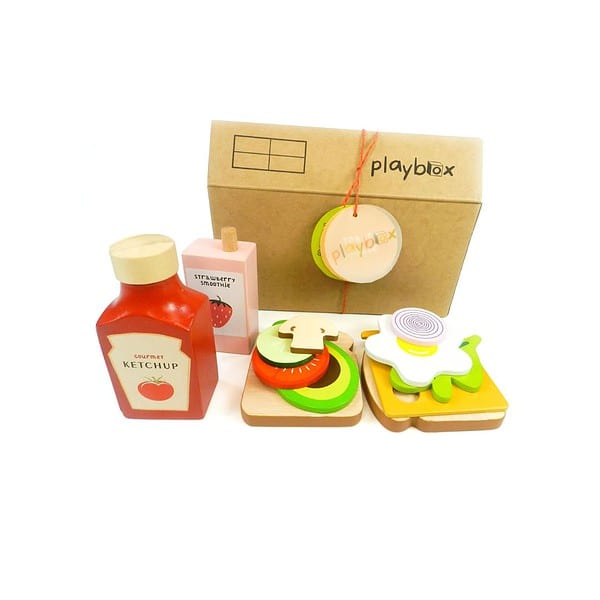 Playbox Toasty House Wooden Play Food for Toddlers Kitchen Set 02 1 - LXINDIA.COM