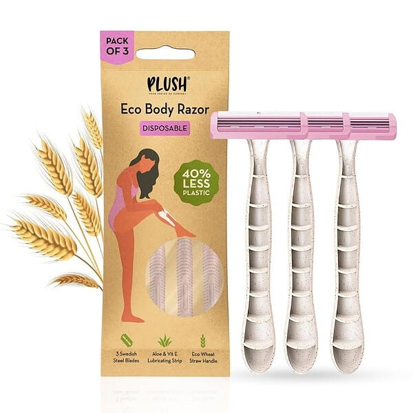 Plush Disposable Eco Razor for Women Pack of 3 - LXINDIA.COM