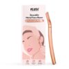 Plush Reusable Metal Face Razor For Women Rose Gold Finish Zinc Body - LXINDIA.COM