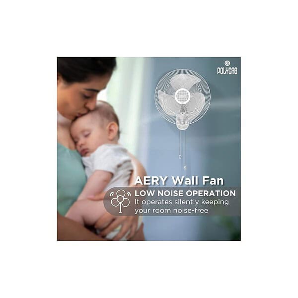 Polycab Aery 400mm Wall FanWhite - LXINDIA.COM