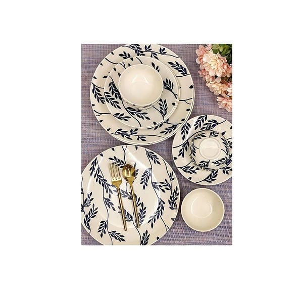 Praahi Lifestyle Ceramic Dinner Set 18 Pieces Dining Set B - LXINDIA.COM